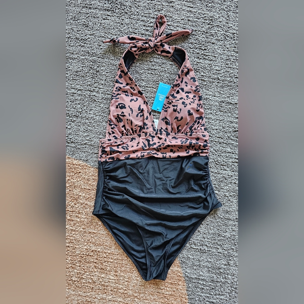 Cupshe Leopard Print Tummy Control One Piece Swimsuit